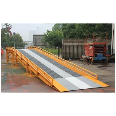 Hydraulic Adjustable Dock Ramp for Container Loading, Mobile Dock Ramp Leveler