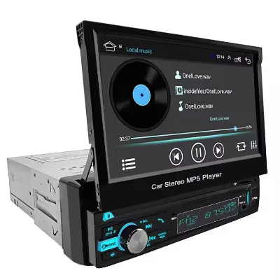 7 Inch Auto Retractable Car Player Wireless Car Display Digital 1din Tv Lcd Mp5 Player Rearview Mirror Car Video Monitor with TV