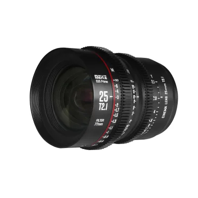 MEKE 25MmT2.1 S35Main Film LensEFInstall Camera Movie CamcorderEOS C100 Mark II C200 EOS 300 Mark II BMPCC