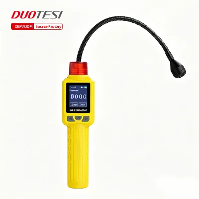 DUOTESI Hot Selling CE, Refrigerant Tester, HVAC Analyzer, Handheld Leak Detector, 0-10000PPM Gooseneck for AC & Cold Storage.