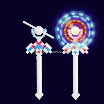 LED Light up Toys Light up Pixel Windmills Toy Led Windmill Stick Wand for Kids