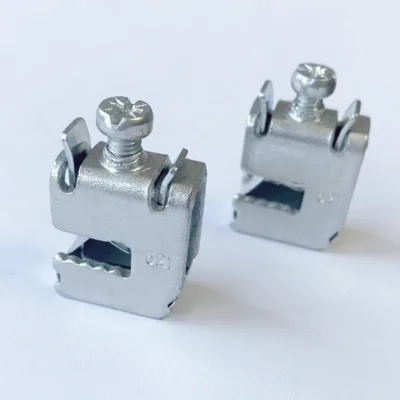 JT Series Rectangular Copper Busbar Clamps 5mm Conductor Connection Terminal Wire Connection Clamp Copper Busbar Wire Terminals