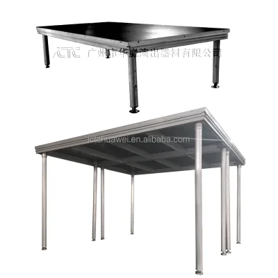 Concert Aluminum Wedding Arylic or Wood Top Event Round Stage Platform