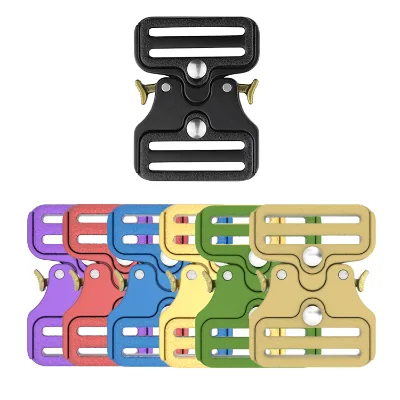 Colored Dual Ajustable Tactical Belt Buckle Quick Release Buckle High Quality Snake Buckle for Belt