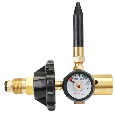 Copper Body Medium-sized Helium Filled Balloon with Handwheel Pressure Reducing Valve Helium Filling Tool CGA580/G5/8