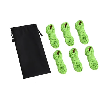 IRONDONKEY 5mm 12m Thick Lightweight Reflective Nylon Fabric Outdoor Camping All Season Night Light Rope Universal Use Tent