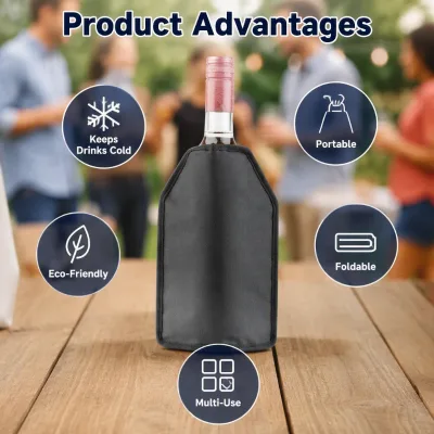 Drink Rack Wine Cooling Holder Ice Bag Jelly Picnic Beverage Cooler Sleeve for Bar Tools Party for Beer for Champagne Bucket