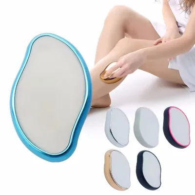 Oem Glass Crystal Waterproof Eraser Hair Remover Cover Blue Hair Eraser Stone Tool