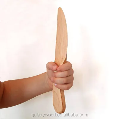 wholesale food grade Natural custom wooden pizza butter knife