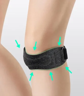Knee Brace Support Patella Strap Breathable Nylon Silicone Rope Running Badminton Pain Relief Meniscus Protection Adjustable