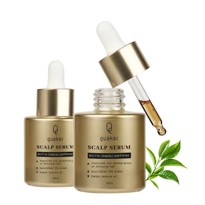 Qquaker Private Label Grow Active EGCG Hair Serum Deeply Nourish Anti Hair Loss Scalp Treatment Serum