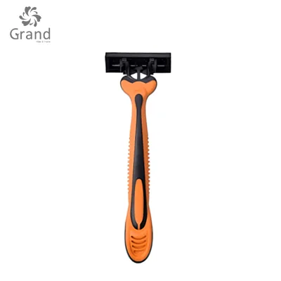 OEM ODM Customized Triple Blade Stainless Steel Blades Safety Razor Plastic Handle Disposable Shaver for Hotel