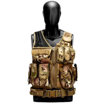 JSH 2025 900D Hot sale High Quality Tactical Vest Sample free Outdoor Sports Breathable Camouflage Training Vest