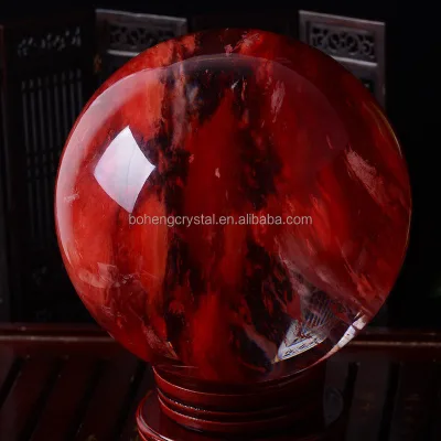 Wholesale High Quality Red Melting Stone Quartz Crystal Ball for Decoration