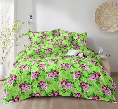 Low MOQ king Size Bedding Set One Bed Sheet Two Pillowcases Skin Friendly Large Container Orders