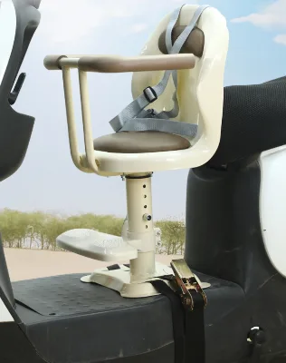 Front Mount Baby Safety Seat for Electric Car Motorcycle 5 Point Harness Shock Absorbing Waterproof Outdoor Accessory