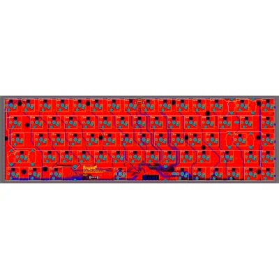 Mechanical Keyboard PCB 2 Layer Electronic Components Mechanical Keyboard Controller PCB Circuit Board