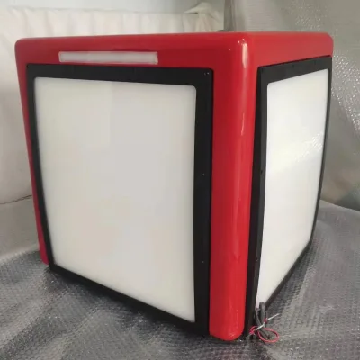 Motorcycle LED Lamp Side Box Fiberglass 115L Crash Proof Waterproof Rain Proof Durable Trunk Portable Accessories