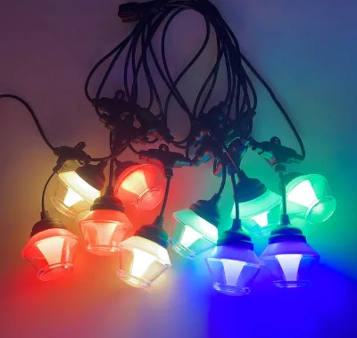 LED Warm White Light String Remote Control Marquee Landscape Outdoor IP44 Waterproof PVC 5-Year Warranty Courtyard Party