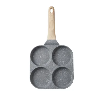 E-Top 18.5cm Standard Round Commercial Egg Frying Pan Custom Wholesale 3 Color Egg Cooker with Shipping Boxes for Small Business