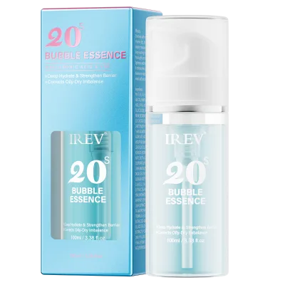 IREV OEM 20s Hyaluronic Acid Vb5 Bubble Essence 100ml for Deeplying Hydrating Strong Barrier Foam Easy to Absorb Facial Serum