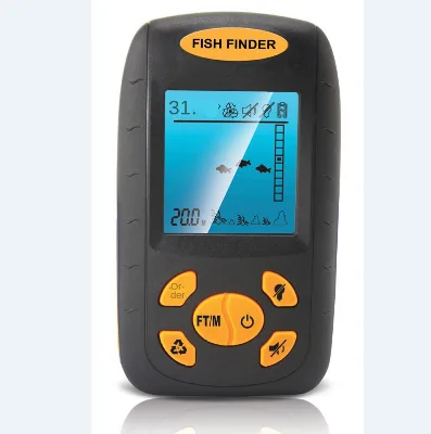 Portable Fish Finder Detector Ultrasonic Wired & Wireless with LED Battery-Powered