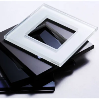 IK08 Solid Tempered Glass Panel Wall Switches-Explosion-Proof Switch Cover Reinforced Hotel Bedroom Lighting Anti-Fingerprints