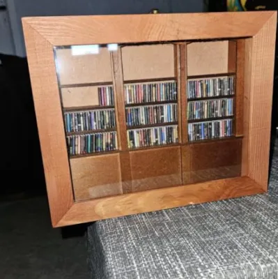 Rustic Handmade Wood Anxiety Bookshelf Selected Book Lover Gift Anxiolytic Miniature Model Bookshelves Study Decoration