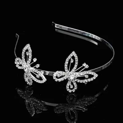 Baroque Bridal Hairband Halloween Flying Butterfly Headband Girls Butterfly Hair Hoop