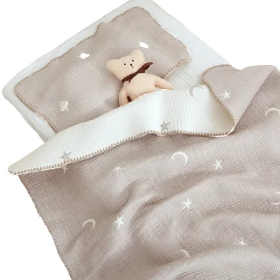 100% Organic Cotton Baby Breathable Blanket Autumn and Winter Skin-Friendly Soft Cartoon Children's Blanket