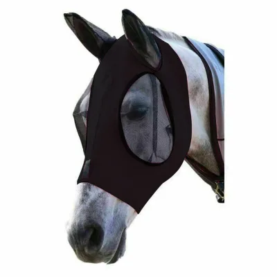 New Comfortable Breathable Mosquito Elastic Horse Headgear Mask Fly With Ears