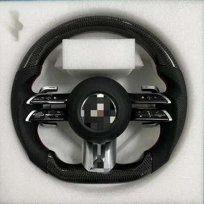 For Mercedes-Benz Carbon Fiber Steering Wheel Car Tuning Upgrade Parts C217 W211 W212 W221 W222 S63 C63 GLA45 C43 SLC