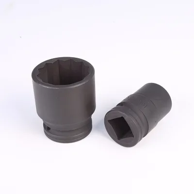 Manufacturer Supply High Carbon Steel Pneumatic Electric Hex Socket 3/4 Inch Twelve-Corner Standard Air Gun Short for Repair Use