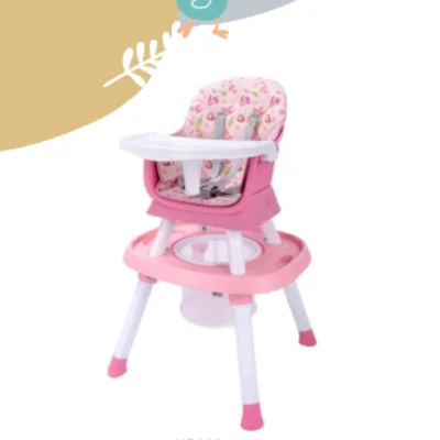 China High Chair Baby Feeding Portable Adjustable Convertible 6 in 1 High Chair Dining Booster Seat Kid Table