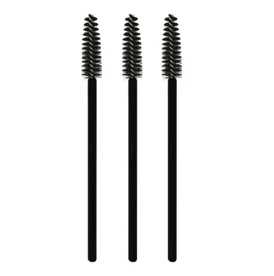 Fast Delivery Lint-Free Disposable Micro Plastic Handle Nylon Bristle Mascara Wands False Eyelash Extension Eyelash Brush OEM