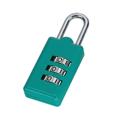 Zinc Alloy Luggage Combination Padlock with Three Digits IP66 Waterproof Rectangular Body for Notebook and Bicycle