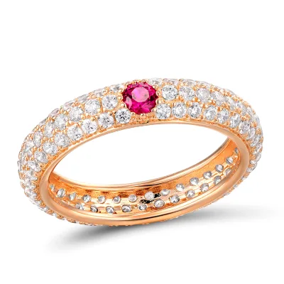 Customizable Colorful CZ 925 Silver Ring for Weddings and Parties