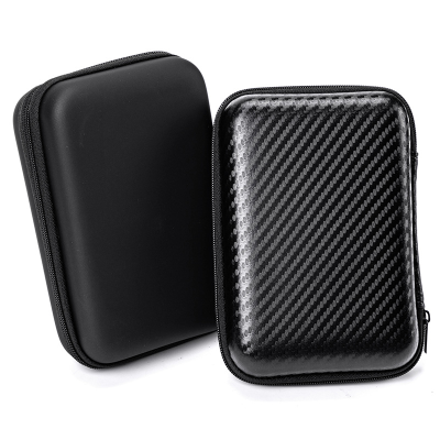 Small Leather Case Promotional Gift Carry Case Electronics Power Bank Hard Driver Carry Pouch