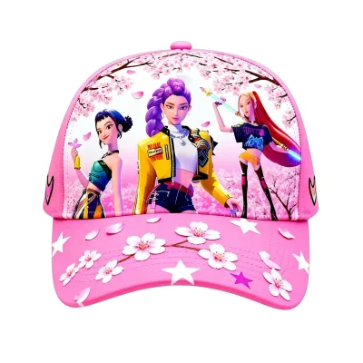 Linda 2025 best selling Monster Hunt cartoon printed children's baseball cap KPOP Anime Boys and Girls Duck Tongue Hat