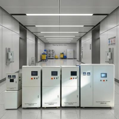 Integrated Cabinet HOCl Generator PLC Automatic Control Disinfection Equipment for Medical Wastewater Treatment