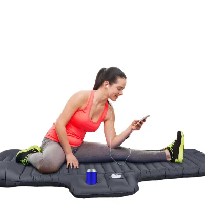 Hiking Travel Inflatable Hammock Tpu Insulated Folding Sleeping Bag Foldable Ultra Light Soft Camping Mat Mattress