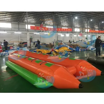 Heavy-Duty Inflatable Towable Tube for 4-6 Riders Lakes Pools Boating Water Sports Towable Towing Boat Tube with Rope