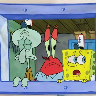 Custom Decorative Squidward Cartoon Tapestry