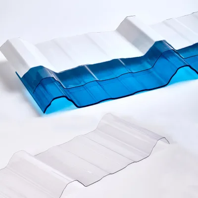 High Quality 1-3mm PC Panel Modern Transparent Polycarbonate Corrugated Roofing Sheet Greenhouse Plastic Building Material