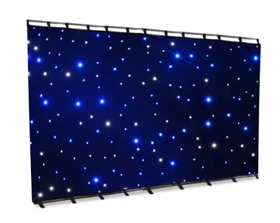 Led Starry Sky Cloth Stars LED Curtain Lights for DJ Backdrops Fulgurant Large-scale Performance
