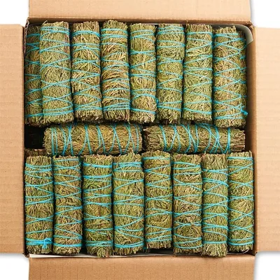 Wholesale 4 Inch Sustainable Cedar Smudge Sticks Sage Bulk for Fall/Winter Smudging Salvia Blanca Para Limpiar Summer/Spring