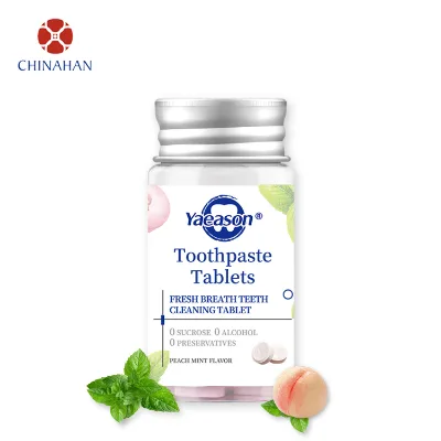 Manufacturer Probiotics Solid Toothpaste Tablets Travel Size Fresh Breath Teeth Cleaning Chewing Toothpaste Tablets
