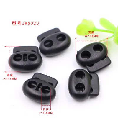 Black Pig Nose Plastic Customized Spring Cord End Lock Wholesale