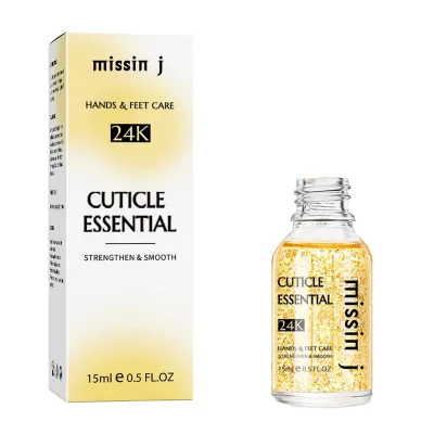 15ml 24K Gold Leaf Cuticle Essence Nourishing Oil Finger Nail Oil Cuticle