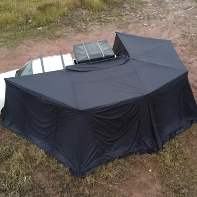 2024 Vehicle Side 360 Degrees 4X4 Free Standing Legless 600D Oxford 270 Degree Extended Car Awning Plus